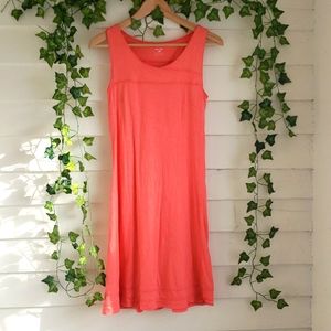 Toad & Co. coral casual dress